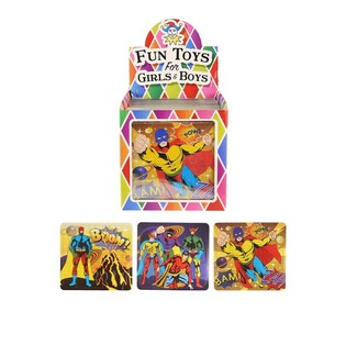 PUZZLE SUPEREROI, 13 x 12 cm, &Icirc;N DISPLAY (108 buc.)