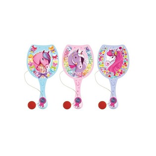Joc paletă cu minge pe elastic Pony (24 buc.)