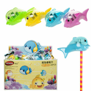 ASCUȚITORI DELFIN, MIX CULORI &Icirc;N DISPLAY (48 buc.)