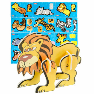 Puzzle 3D Animale Sălbatice (48 buc.)