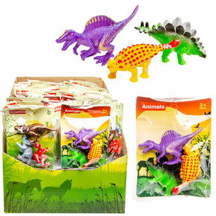 3 DINOZAURI &Icirc;N PUNGĂ (60 buc.)