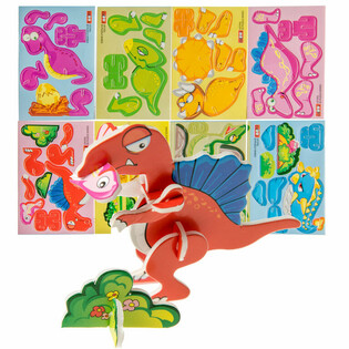 Puzzle-uri 3D Dinozauri (48 buc.)