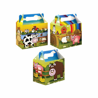 Cutie Meniu Copii Fermă &ndash; 14 x 9,5 x 18 cm (12 buc.)