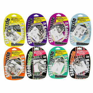 Puzzle-uri IQ din metal pe blister (12 buc.)
