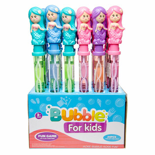 Baghetă Mare de Baloane Săpun Sirena - 38 cm - Display (24 buc)