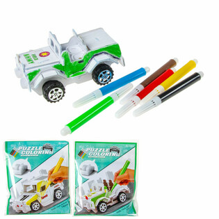 Puzzle 3D Construiește și Colorează propria mașină (12 buc.)