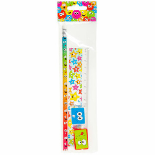Set de desen Smiley 4 piese (24 buc.)