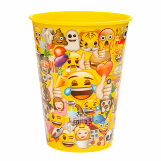 Pahar băutură / Pahar &icirc;nghețată Emoji - 260 ml (12 buc.)