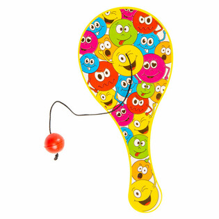 PALETĂ CU MINGE PE ELASTIC - MODEL: SMILEY (48 buc.)