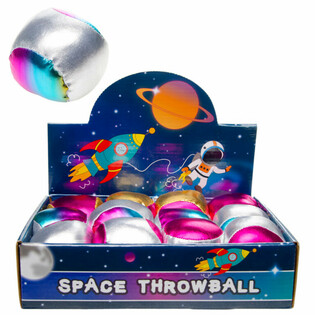 MINGE DIN PLUȘ METALIZAT PENTRU ARUNCAT - SPACE (12 buc.)