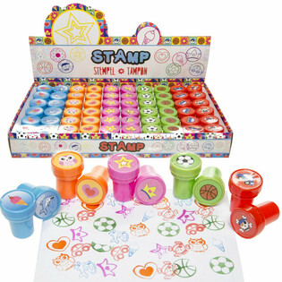 Set Ștampile Asortate &icirc;n Display (60 buc.) - En-gros Jucării