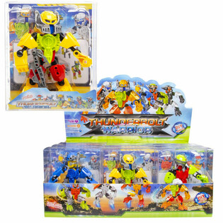 FIGURINĂ DE ACȚIUNE THUNDERBOLT ROBOT WARRIOR &Icirc;N DISPLAY (12 bucăți)