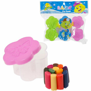 SET DE: 6 RECIPIENTE PLASTILINĂ &Icirc;N AMBALAJ (1 buc.)