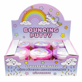 Plastilină care Sare Unicorn - Display (12 bucăți)