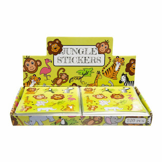 FUN STICKERS &ndash; MODEL: ANIMALE DIN JUNGLĂ (120 buc.)