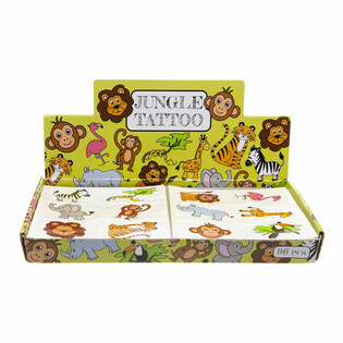 Tatuaje temporare Fun Tattoos &ndash; Model: Animale din junglă (96 buc.)