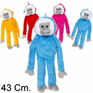 Maimuță Mare de Pluș, 43 cm - Mix Culori (12 buc.)