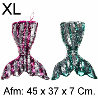 Pernă Coadă de Sirenă din Pluș XL - 45 cm - Culori Mixte (4 buc.)