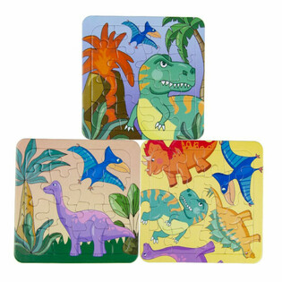 Mix Puzzle Dinozauri - 14x14 cm (50 buc.)