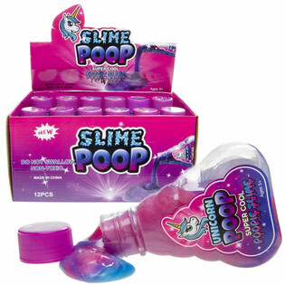 UNICORN / SLIME CACA DE UNICORN &Icirc;N STICLĂ &Icirc;N DISPLAY (12 buc.)