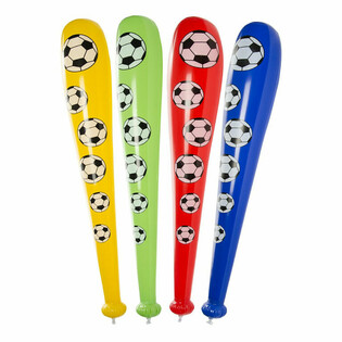B&Acirc;TĂ GONFLABILĂ MARE DE FOTBAL, 84 CM LUNGIME (12 buc.)