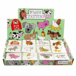 Tatuaje Temporare pentru Copii - Fermă (Display cu 48 pachete x 12 buc)