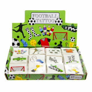 Tatuaje Fun Fotbal - Display cu 48 de pachete (12 tatuaje per pachet)