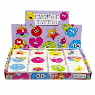Tatuaje Temporare Smiley - Display 48 Pachete