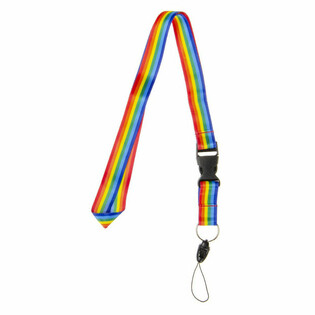 Lanyard / Șnur pentru g&acirc;t Curcubeu - 50 bucăți