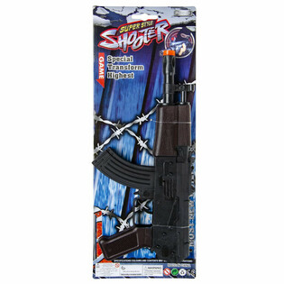 PUȘCĂ KALASHNIKOV CU CLICHET PE CARTON (6 buc.)