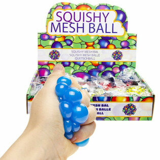 MINGE SQUISHY - Diametru: 5 CM - MIX CULORI STRĂLUCITOARE &Icirc;N DISPLAY (24 buc.)