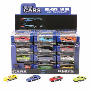 Mix mașini sport, scara 1:72 &icirc;n display (48 buc)