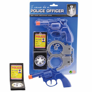 Set de joacă de poliție pe card (pachet de 6)