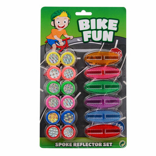 BIKE FUN - Set 18 Elemente Reflectorizante pentru Spițe de Bicicletă (1 buc.)
