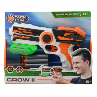 Pistol TACK PRO CROW II cu 6 săgeți moi - 23 cm