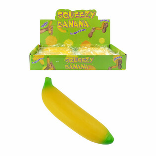Banane antistres de str&acirc;ns - 18 cm (Display cu 12 buc.)