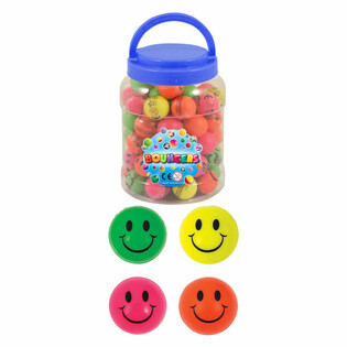 Mingi Săltărețe Smiley &Oslash;3,3cm - Borcan de 72 bucăți