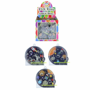 Mini jocuri flipper temă spațială &ndash; Display 108 bucăți