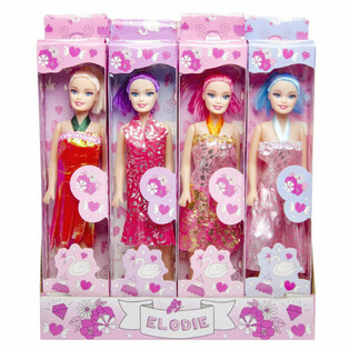 PĂPUȘĂ ELODIE &Icirc;N CUTIE CU FEREASTRĂ ȘI &Icirc;N DISPLAY (12 buc.)