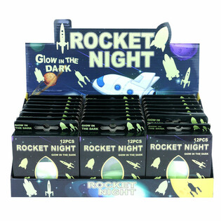 RACHETĂ SPAȚIALĂ GLOW IN THE DARK PENTRU TAVAN &Icirc;N DISPLAY (24 buc.)