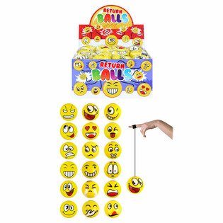 Mingi din spum$$ Smiley Return Display (24 buc.)