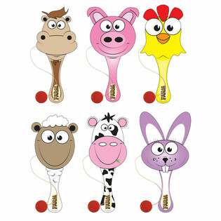 Joc Paletă cu Minge Animale de la Fermă (12 bucăți)