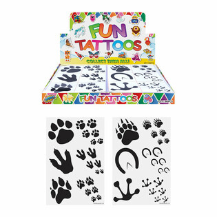 Tatuaje Temporare Fun - Model: Urme de Animale &icirc;n Display (96 buc.)