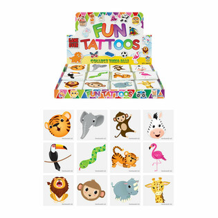 TATUAJE FUN - ANIMALE DIN JUNGLE - DISPLAY (48x12 bucăți)