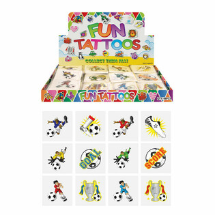 FUN TATTOO'S - Display Fotbal (48 Pachete a c&acirc;te 12)
