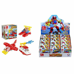 Blocuri de Construcție Vehicule de Pompieri - Display (12 buc.)
