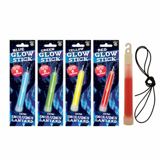 Băț luminos Glow Stick Breaklight - 15 cm cu șnur - mix culori &icirc;n display (12 buc.)