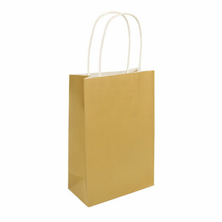 PUNGI DIN H&Acirc;RTIE CU M&Acirc;NER - 14x21x7 cm - Culoare: AURIE (24 buc.)