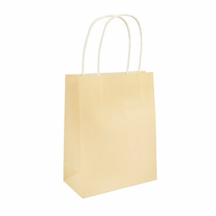 PUNGI DIN H&Acirc;RTIE CU M&Acirc;NERE - 14x21x7 cm - Culoare: IVOIRE (24 buc.)