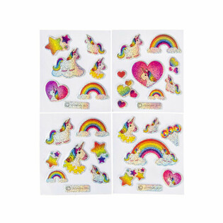 AUTOCOLANTE CU SCLIPICI - UNICORN (100 bucăți)
